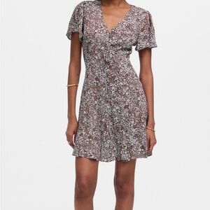 Madewell Floral Button Up mini sundress